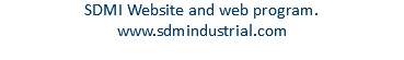 SDMI Website and web program. www.sdmindustrial.com 